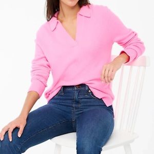 J. Crew Factory Sweater-polo in extra-soft yarn